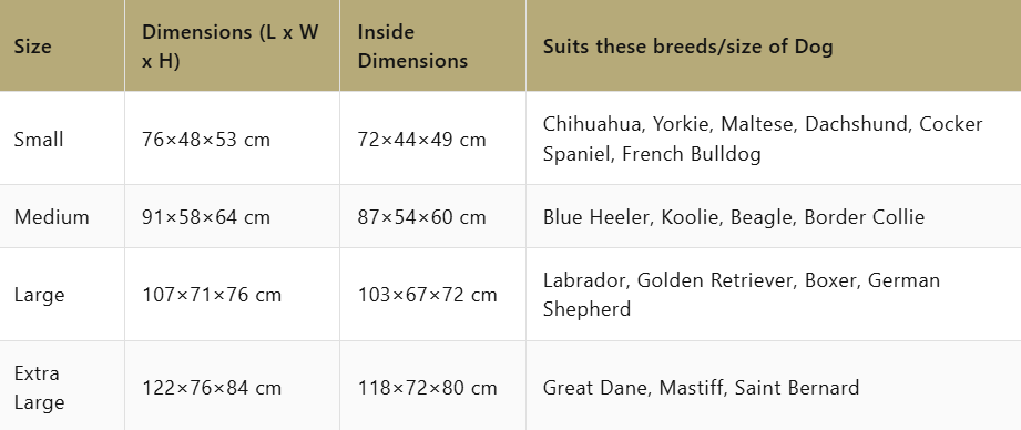 Single Dog Crate - Flat Base